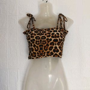 TIGER PRINT SHEIN BRALETTE TOP