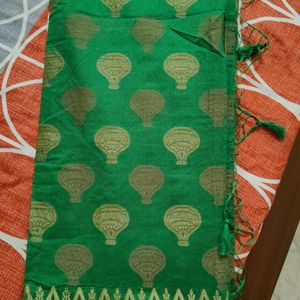 Banarasi Green Saree