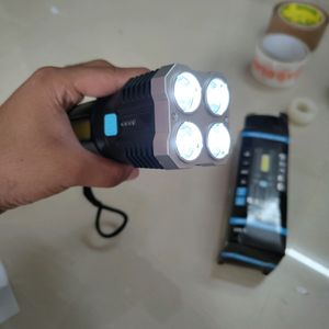 Multifunctional Strong 4 Led Torch Light