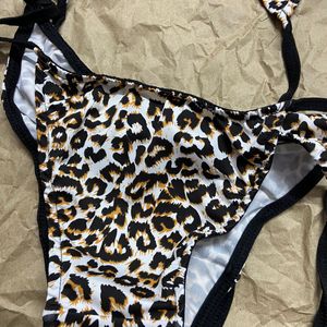 Tiger Print Bikni Set Free Size