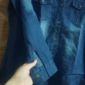 Combo Of Two Blue Denim Shirt