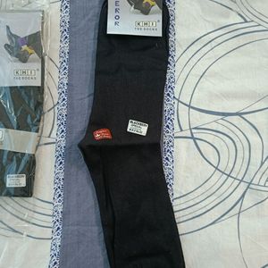 Black Long Socks 100% Cotton (2 Pairs)