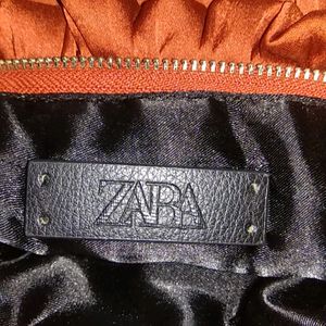 Zara Russet Ruffle Mini Bag