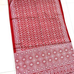 New Ajrakh Modal Silk Stole Dupatta