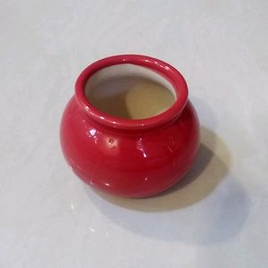 Red Ceramic Pot