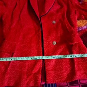 Women Red  Coat / Blazer