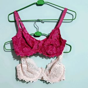 Combo Of 2 Underwire Side Support Bra (No Pads)