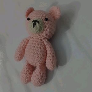 Pink Crochet Teddy