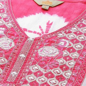 Anarkali Rose Kurta With Pant Set For Women