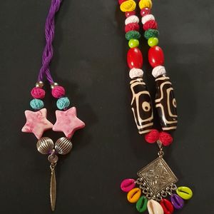 Two Handmade Neckpieces