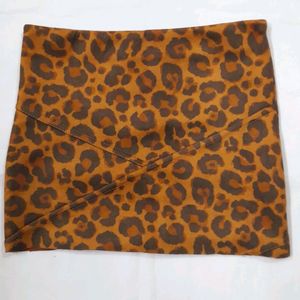 Y2k Animal Print Micro Mini Skirt