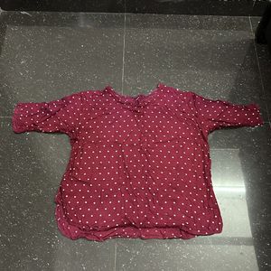 MAROON COLOUR NIGHT SUIT