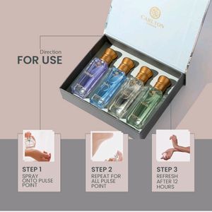 Carlton London Elite Set Of 4 Unisex Fragrances