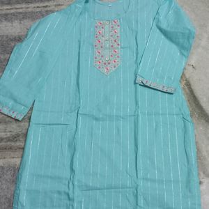 sky blue kurti