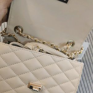 Beige Sling Bag