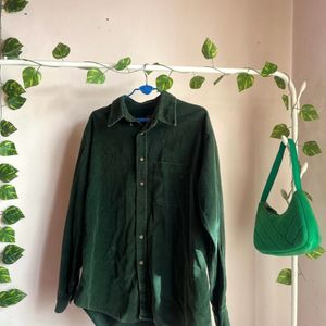 Dark Green Oversized Shirt