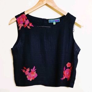 Black Designer Top Size-34