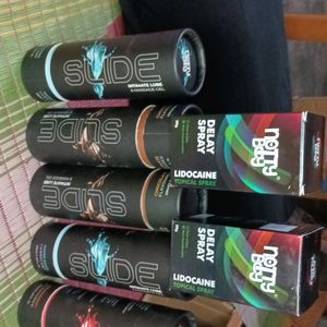 Combo Of 7 Lubricant And Delay Spray For Men