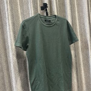 Green Self Checkered T-shirt