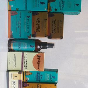 Combo Of Pilgrim Serum, Mask,toner,cream