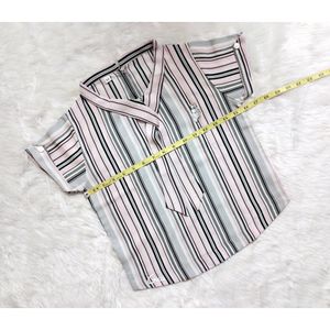 Chic Stripes and Stylish Details short length Top