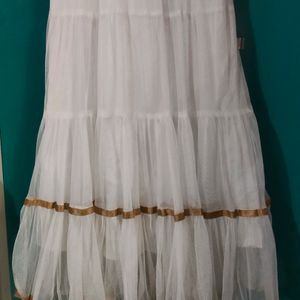 White Anarkali Dress