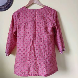 Fabindia Coral Motif Top