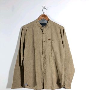 Kurta Style Khaki Shirt (Men's)