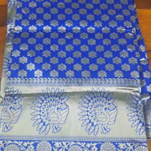 Beautiful New Ink Blue Saree With Blouse