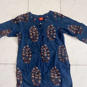 Blue Short Kurti