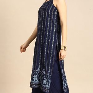 Sleeveless Kurta With Pant Set For Women