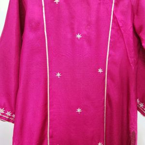 SVARCHI Rose Pink Kurta Set