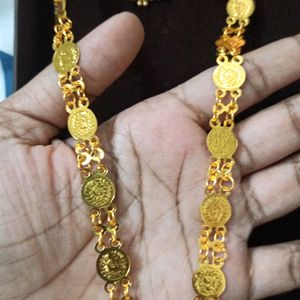 Gold Imitation Jewellery Long Chain & Bhuttas ❣️