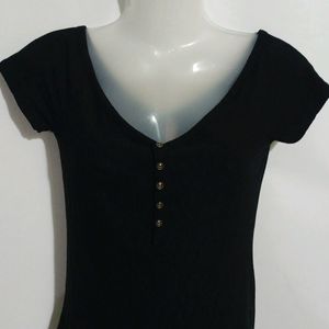 CUTE BLACK CASUAL WEAR DRESS