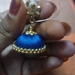 Silkthread Jhumkas