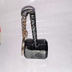 A Metal Black Thor Stormbreaker Keychain