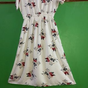 Rose Print Dress