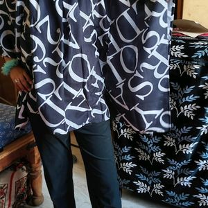 Black White Kaftan