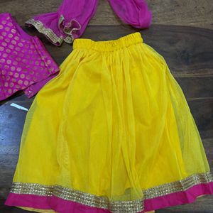 Net Lehenga For 1-2 Years