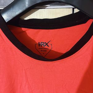 HRX By Hrithik Roshan Red & Black Gym Active Wear