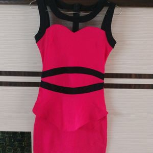 Pink Partywear Women Dress