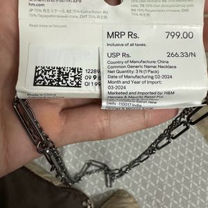 h&m y2k 2 piece necklace