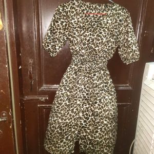 Leopard Print Dress Very Pretty 1 Piece