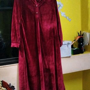 Maroon Colour Abaya Full Hight