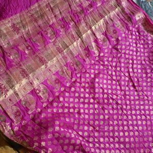 Pink Silk Saree