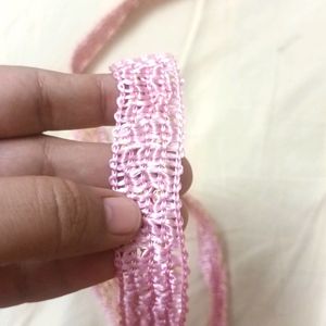 Pink Lace 0.75 Inch 10 Meters