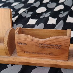 Pen & Mobile Stand In Wooden