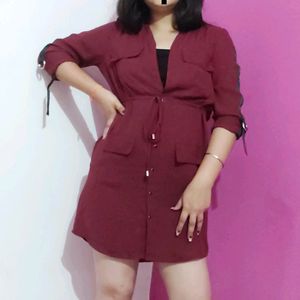 Maroon Summer Dress