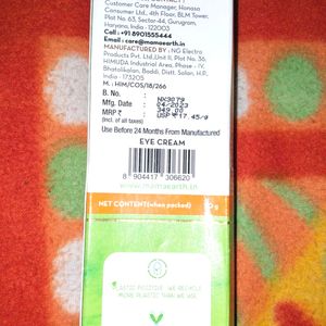 Mamaearth Under Eye Cream - Vitamin C.