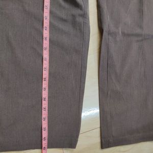 Brown Straight Fit Pant